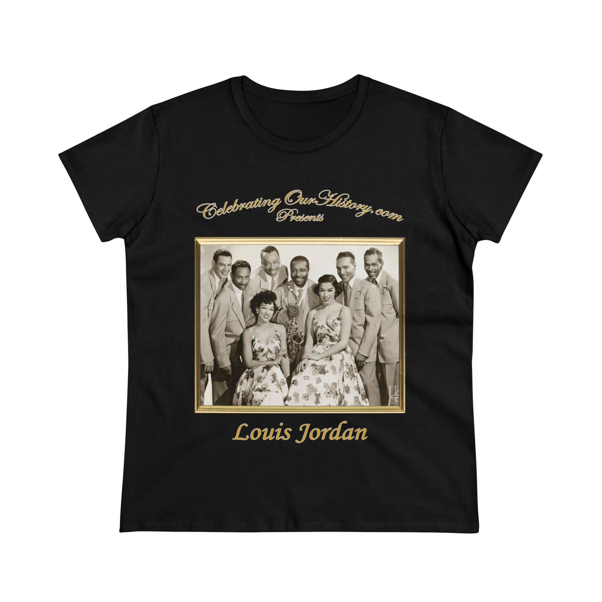 Louis Jordan - Souvenir Book -  Front and Back Printed Concert Style Women's T-Shirt