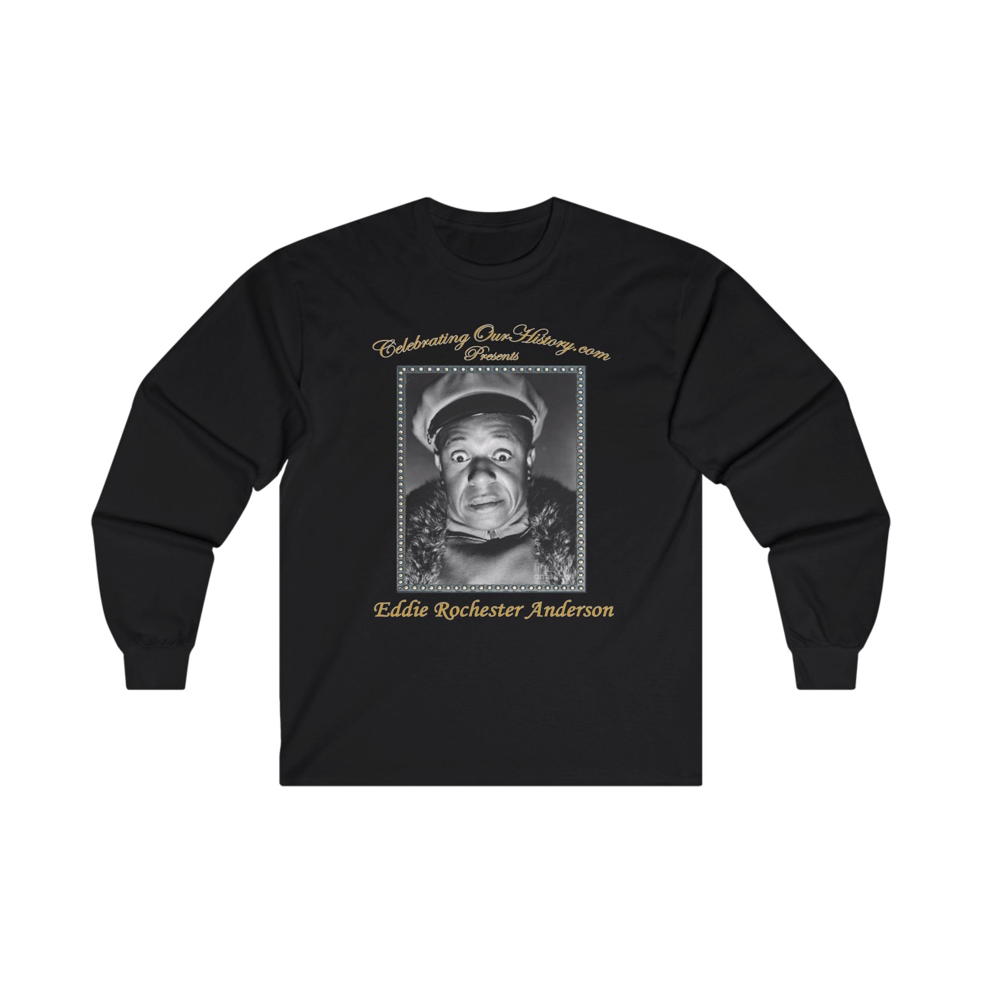 Eddie “Rochester” Anderson - Topper Returns (1941) v2 - Front and Back Printed Concert Style Long Sleeve T-Shirt