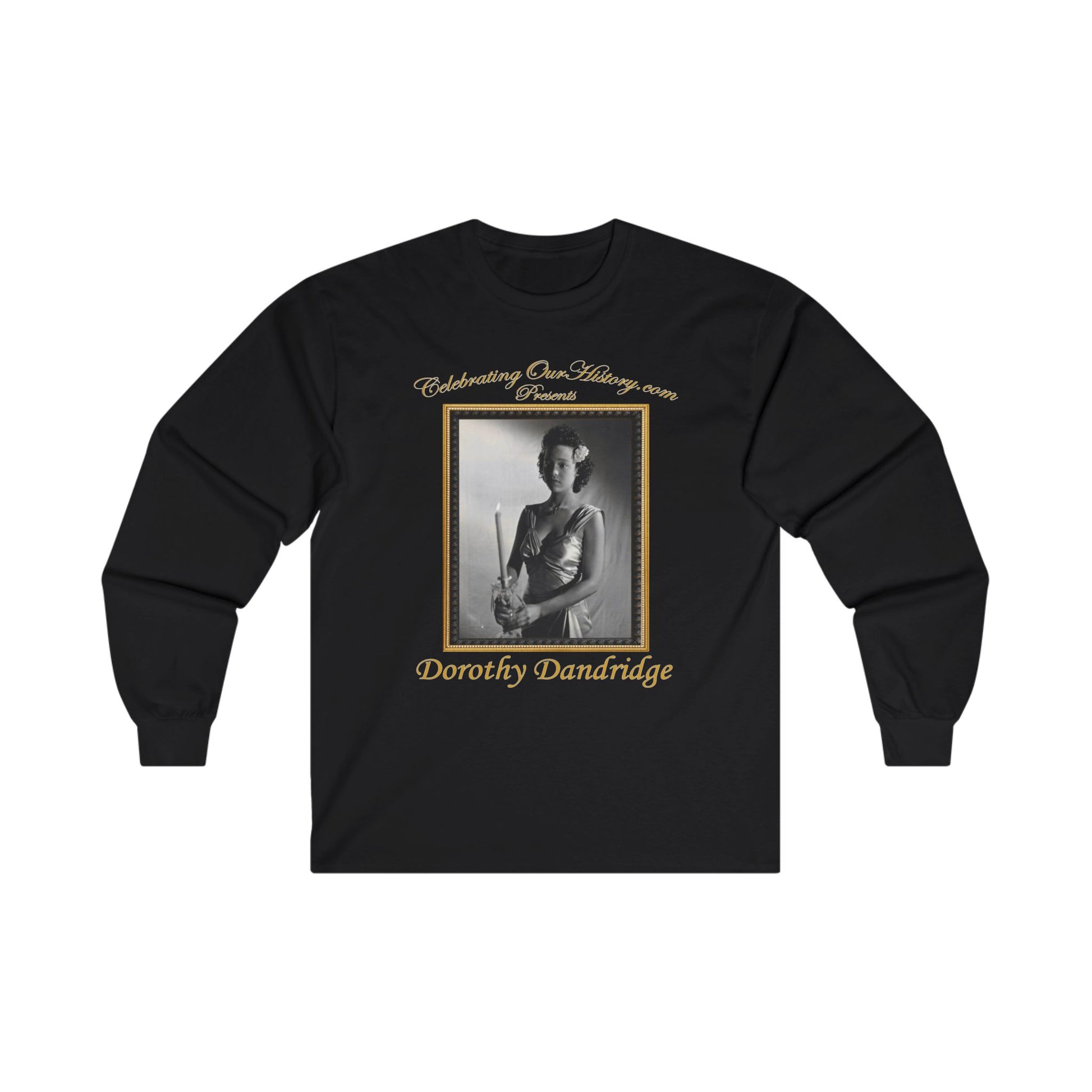 Dorothy Dandridge - Four Shall Die (1940) - Front and Back Printed Concert Style Long Sleeve T-Shirt