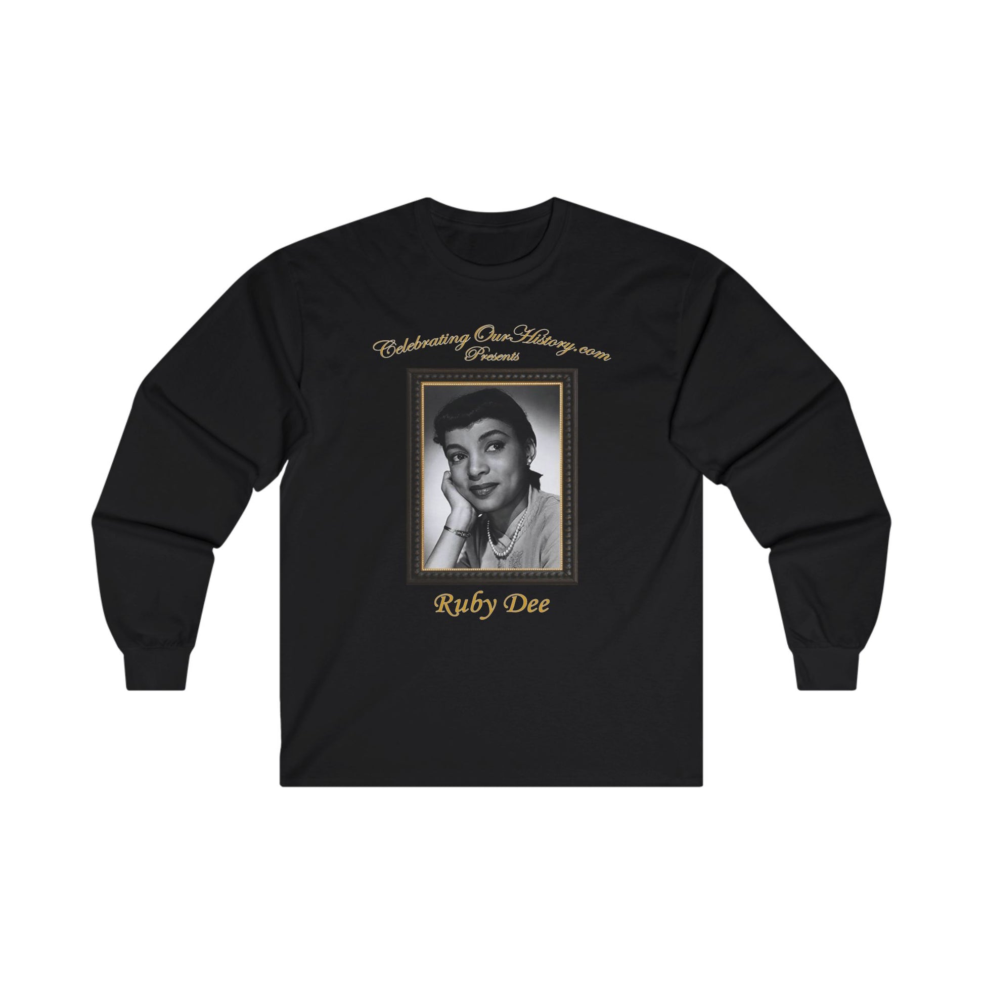 Ruby Dee - St. Louis Blues (1958) - Front and Back Printed Concert Style Long Sleeve T-Shirt
