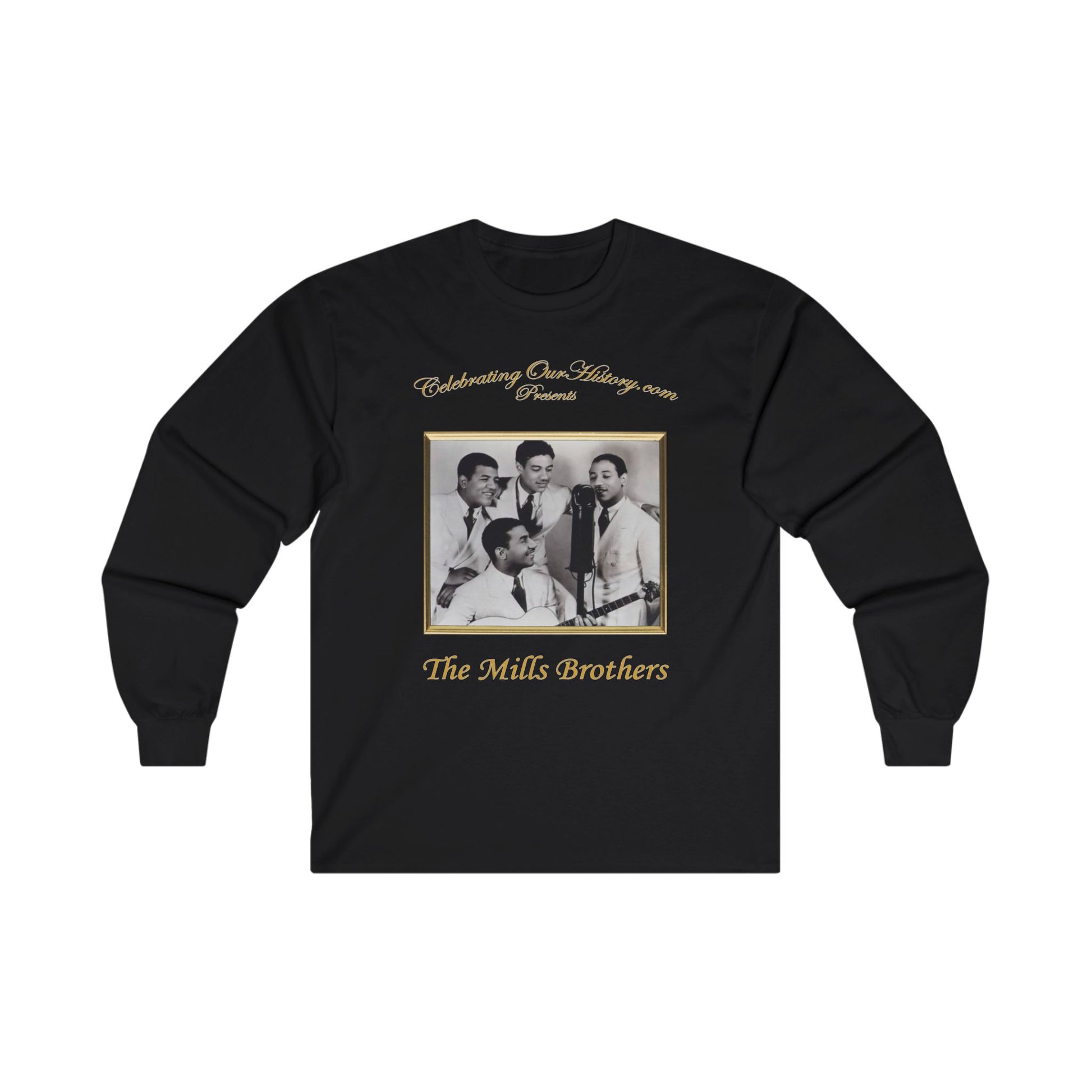 The Mills Brothers - Chronological Vol 4 - Front and Back Printed Concert Style Long Sleeve T-Shirt