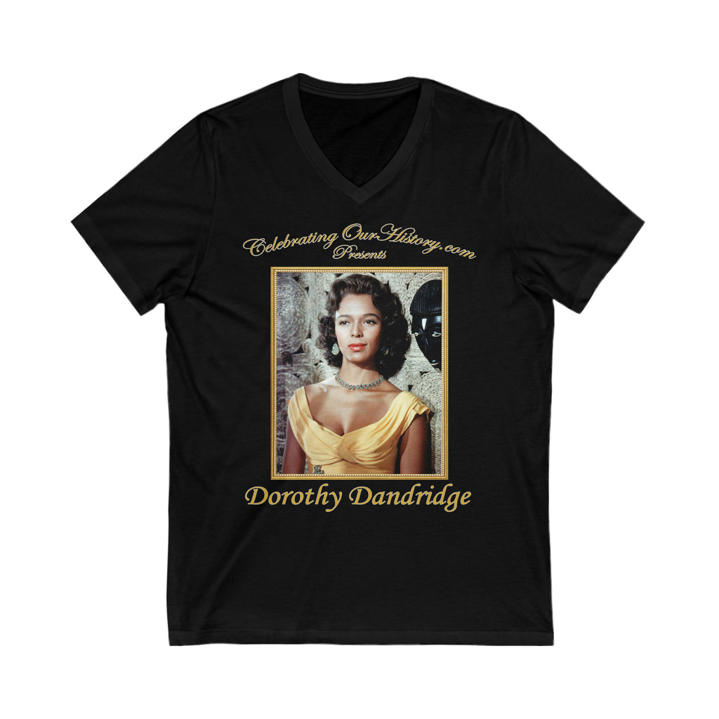 Dorothy Dandridge - Island In The Sun (1957) - Front and Back Printed Concert Style V-Neck T-Shirt