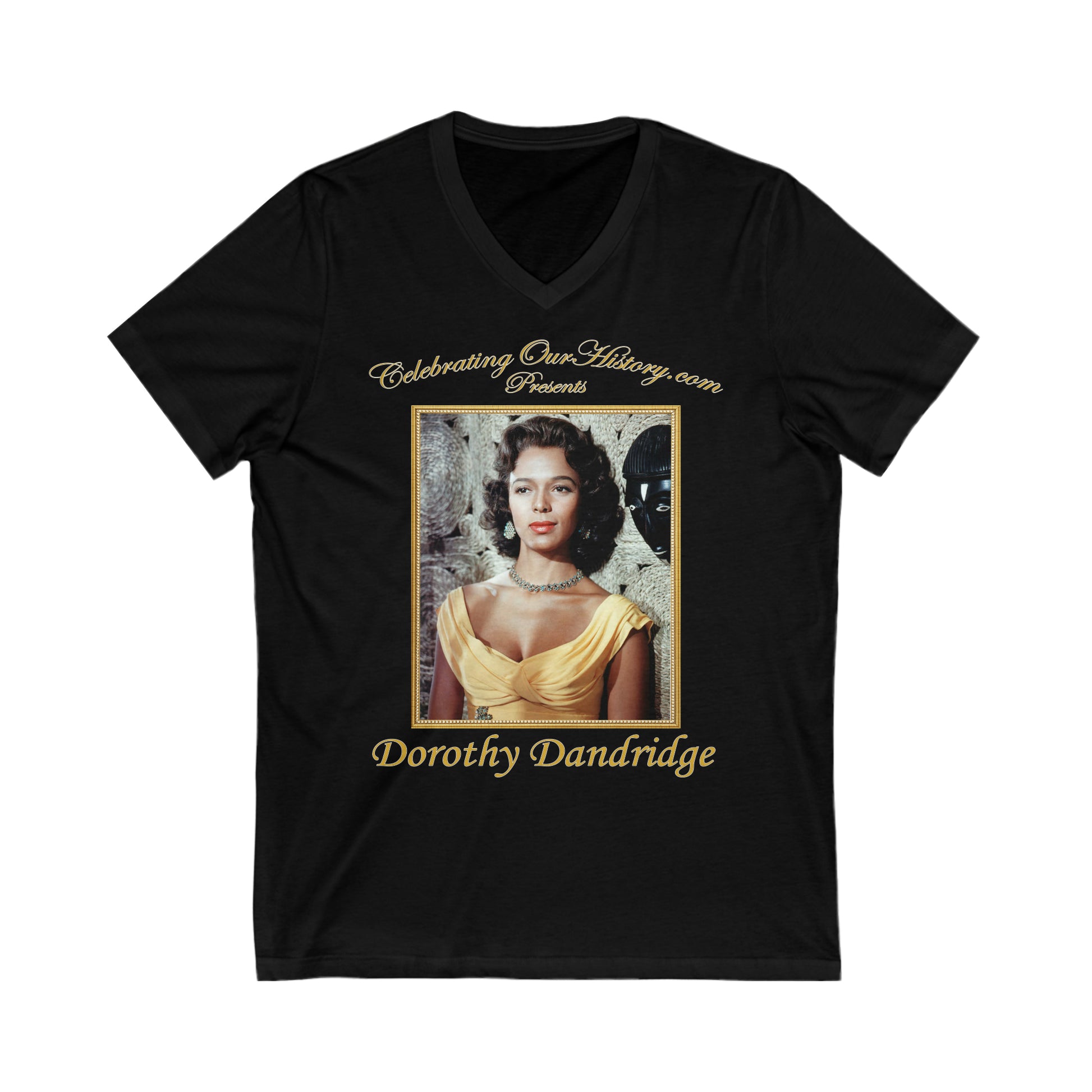 Dorothy Dandridge - Island In The Sun (1957) - Front and Back Printed Concert Style V-Neck T-Shirt