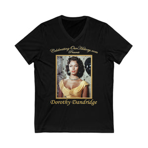Dorothy Dandridge - Island In The Sun (1957) - Front and Back Printed Concert Style V-Neck T-Shirt