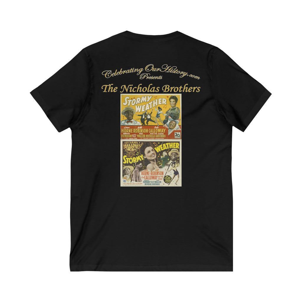 The Nicholas Brothers - Stormy Weather (1943) - Front and Back Printed Concert Style V-Neck T-Shirt