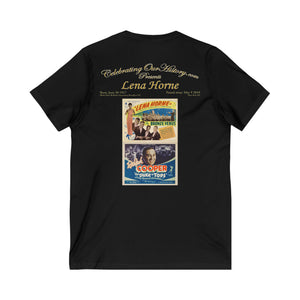 Lena Horne - The Duke Is Tops (1938) - Front and Back Printed Concert Style V-Neck T-Shirt