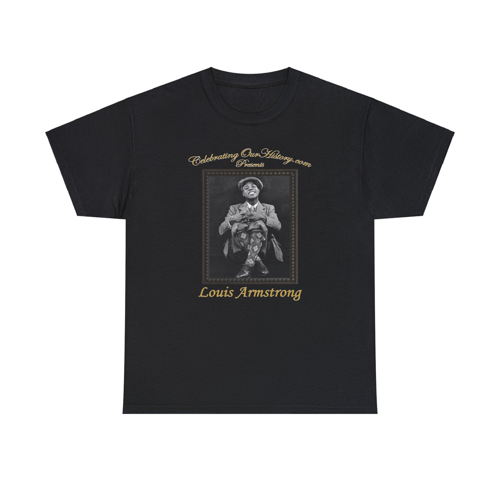 Louis Armstrong - Six Movie Posters -  Front and Back Printed Concert Style T-Shirt