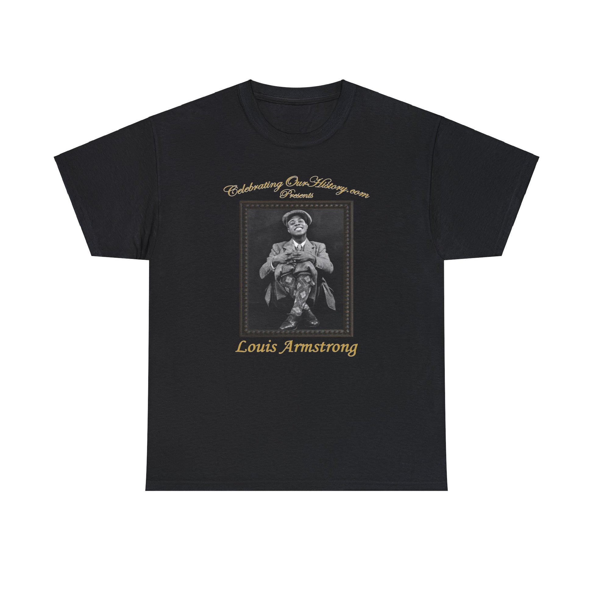 Louis Armstrong - Six Movie Posters -  Front and Back Printed Concert Style T-Shirt