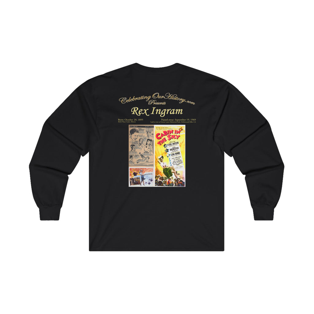 Rex Ingram - Cabin in the Sky (1943) - Front and Back Printed Concert Style Long Sleeve T-Shirt