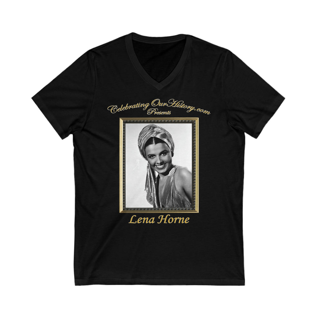 Lena Horne - The Duke Is Tops (1938) - Front and Back Printed Concert Style V-Neck T-Shirt