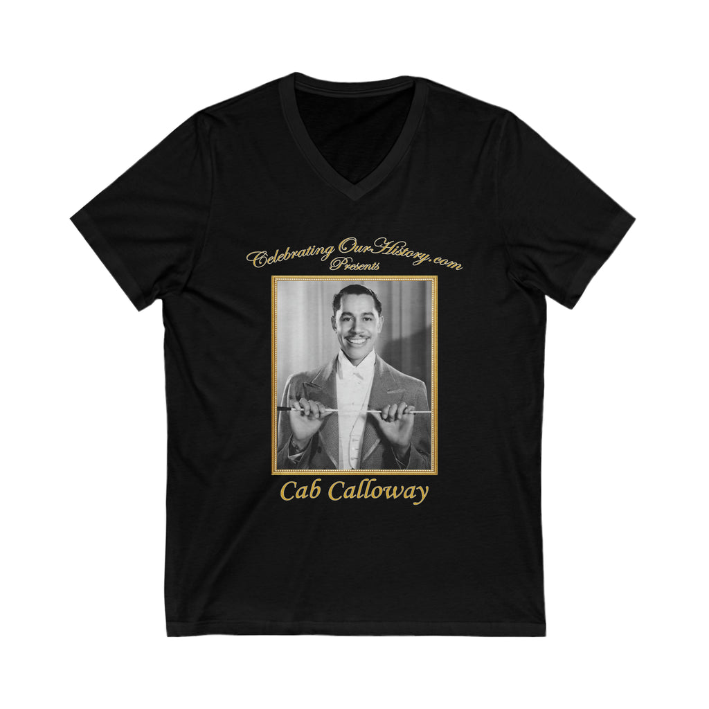 Cab Calloway - Four Movie Posters - Front and Back Printed Concert Style V-Neck T-Shirt