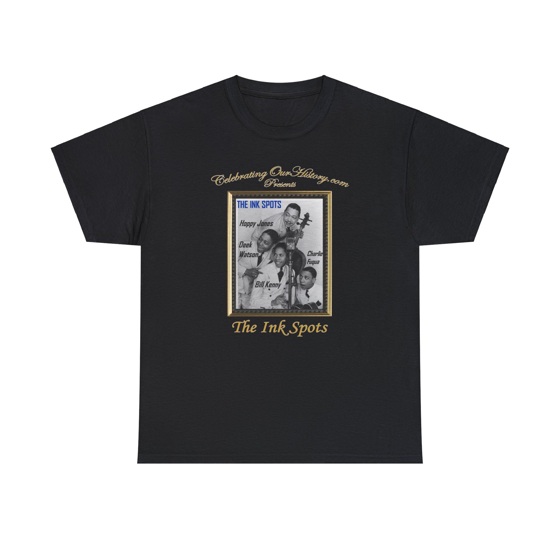 The Ink Spots - Ashbury Park -  Front and Back Printed Concert Style T-Shirt