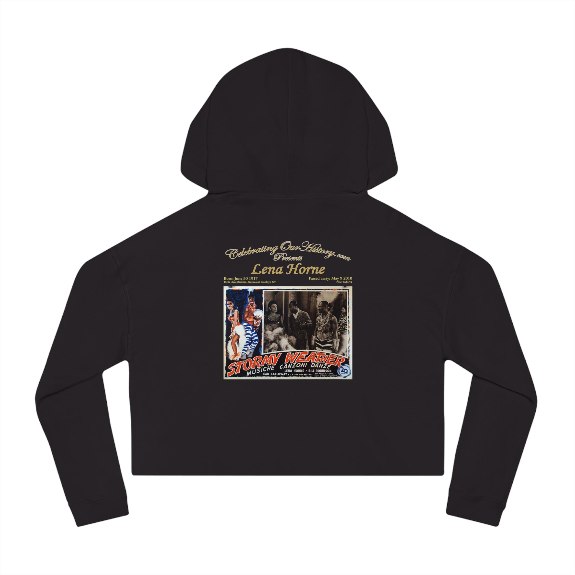 Lena Horne - Stormy Weather (1943) - Women's Crop Hoodie
