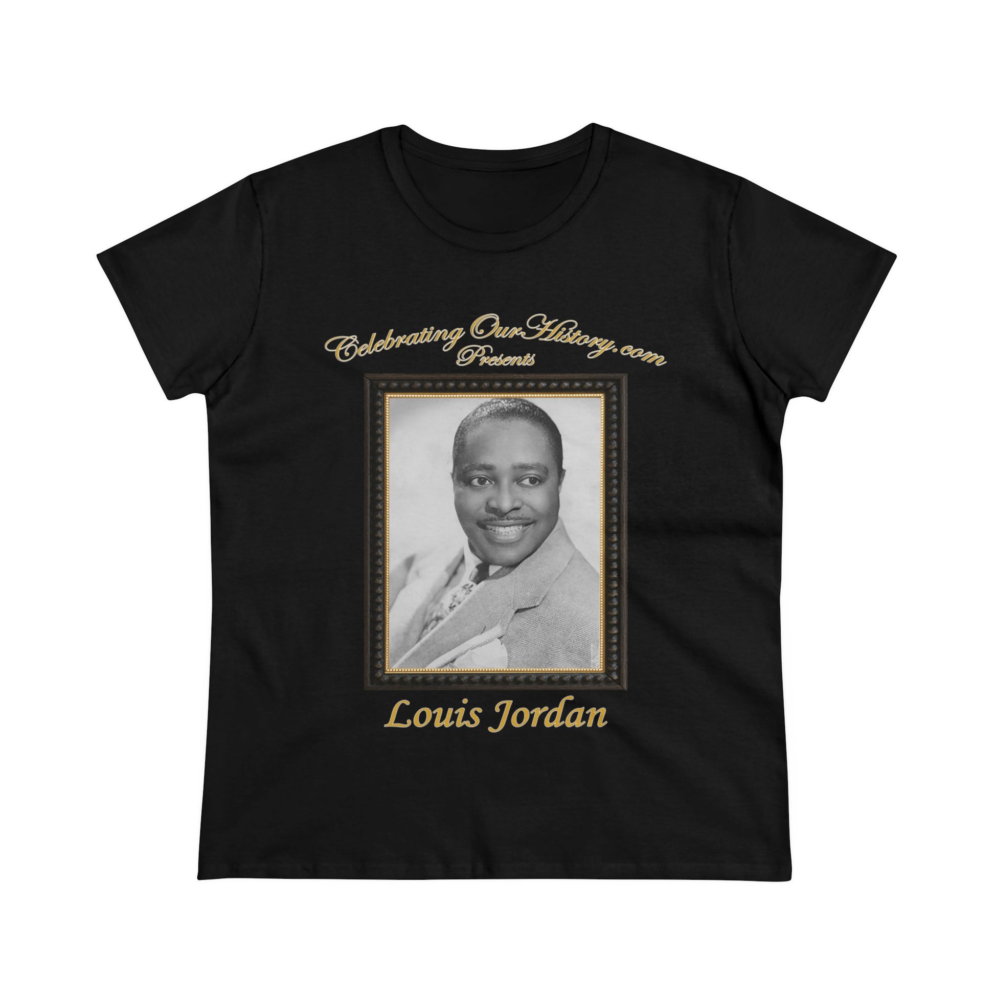 Louis Jordan - Four Movie Posters -  Front and Back Printed Concert Style Women's T-Shirt