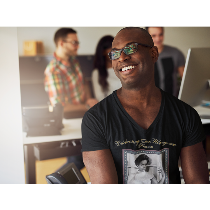 Eartha Kitt - Anna Lucasta (1958) - Front and Back Printed Concert Style V-Neck T-Shirt
