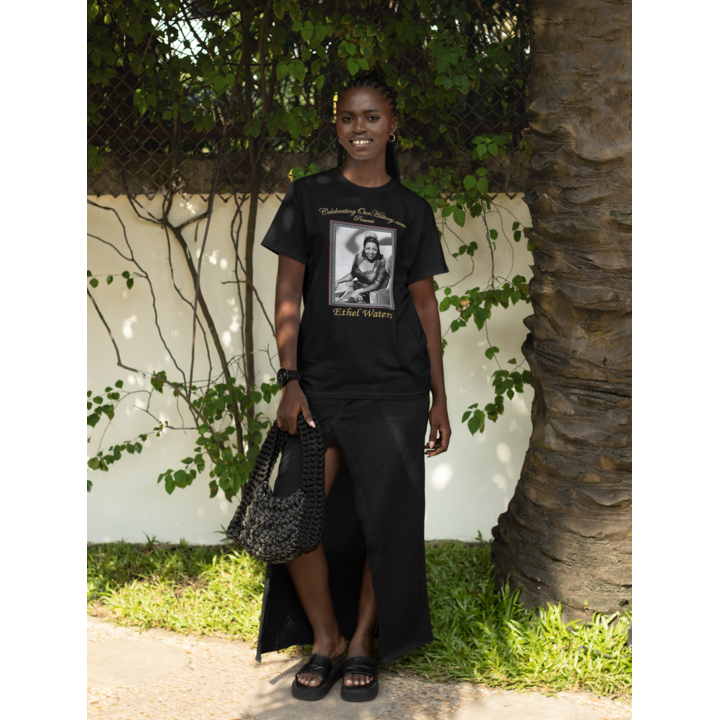 Ethel Waters - Cabin in the Sky (1943) -  Front and Back Printed Concert Style T-Shirt