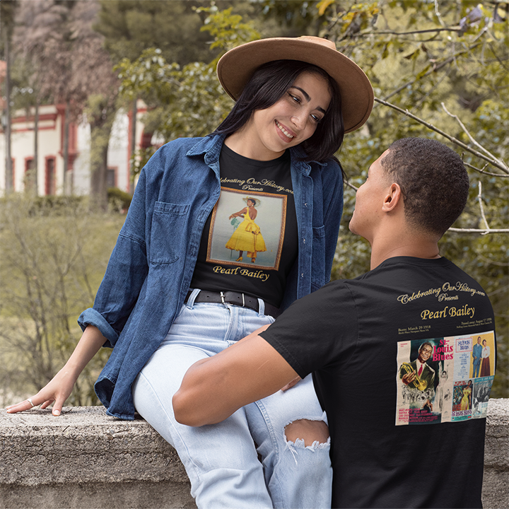 Pearl Bailey - St. Louis Blues (1958) - Front and Back Printed Concert Style T-Shirt