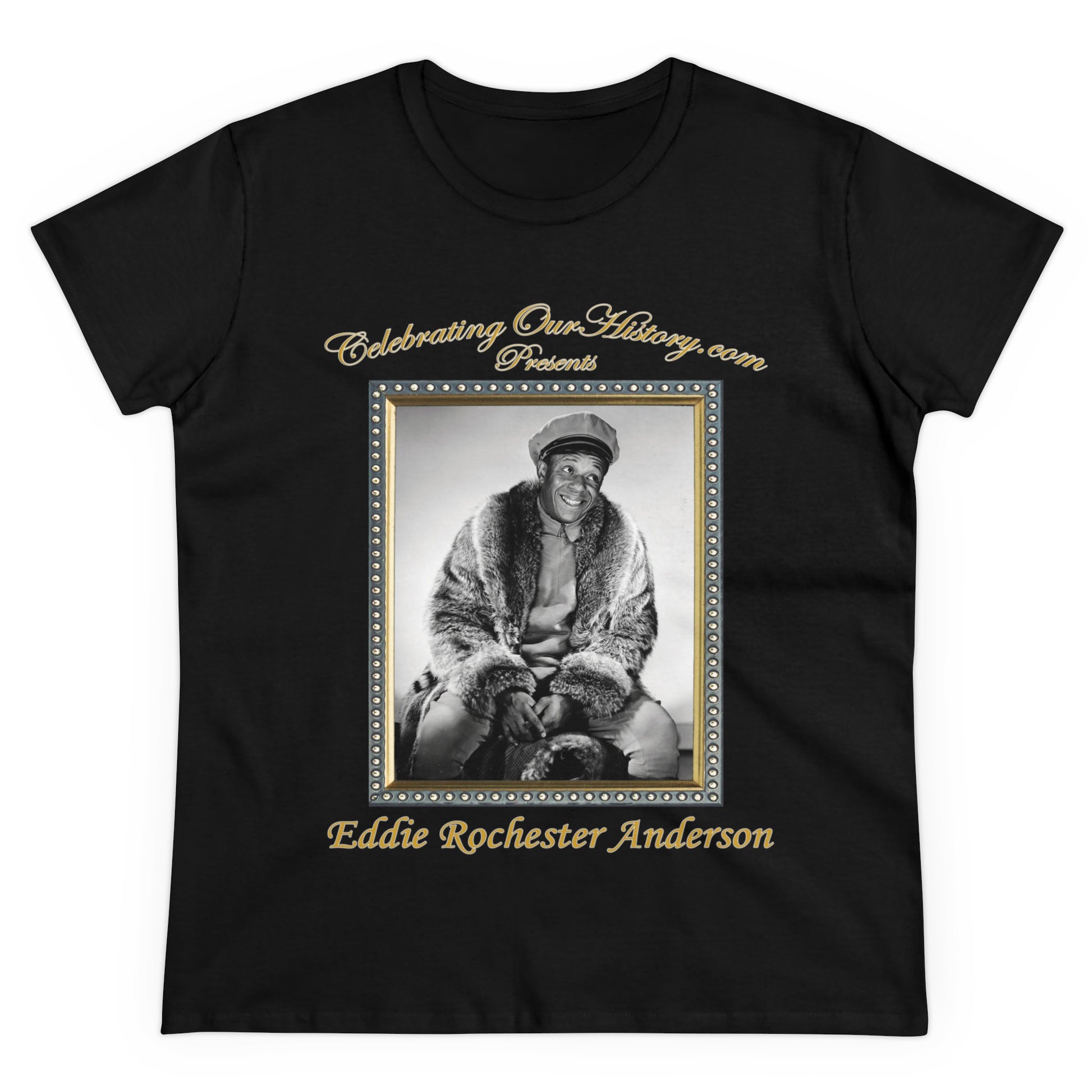 Eddie “Rochester” Anderson - Topper Returns (1941) -  Front and Back Printed Concert Style Women's T-Shirt