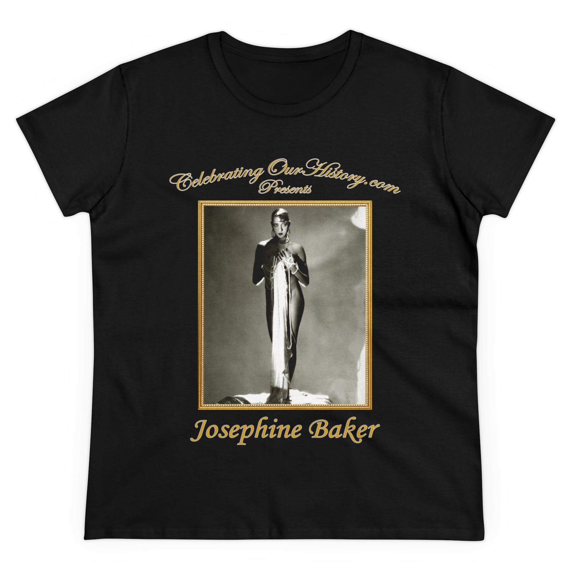 Josephine Baker - Vogue/Voila -  Front and Back Printed Concert Style Women's T-Shirt