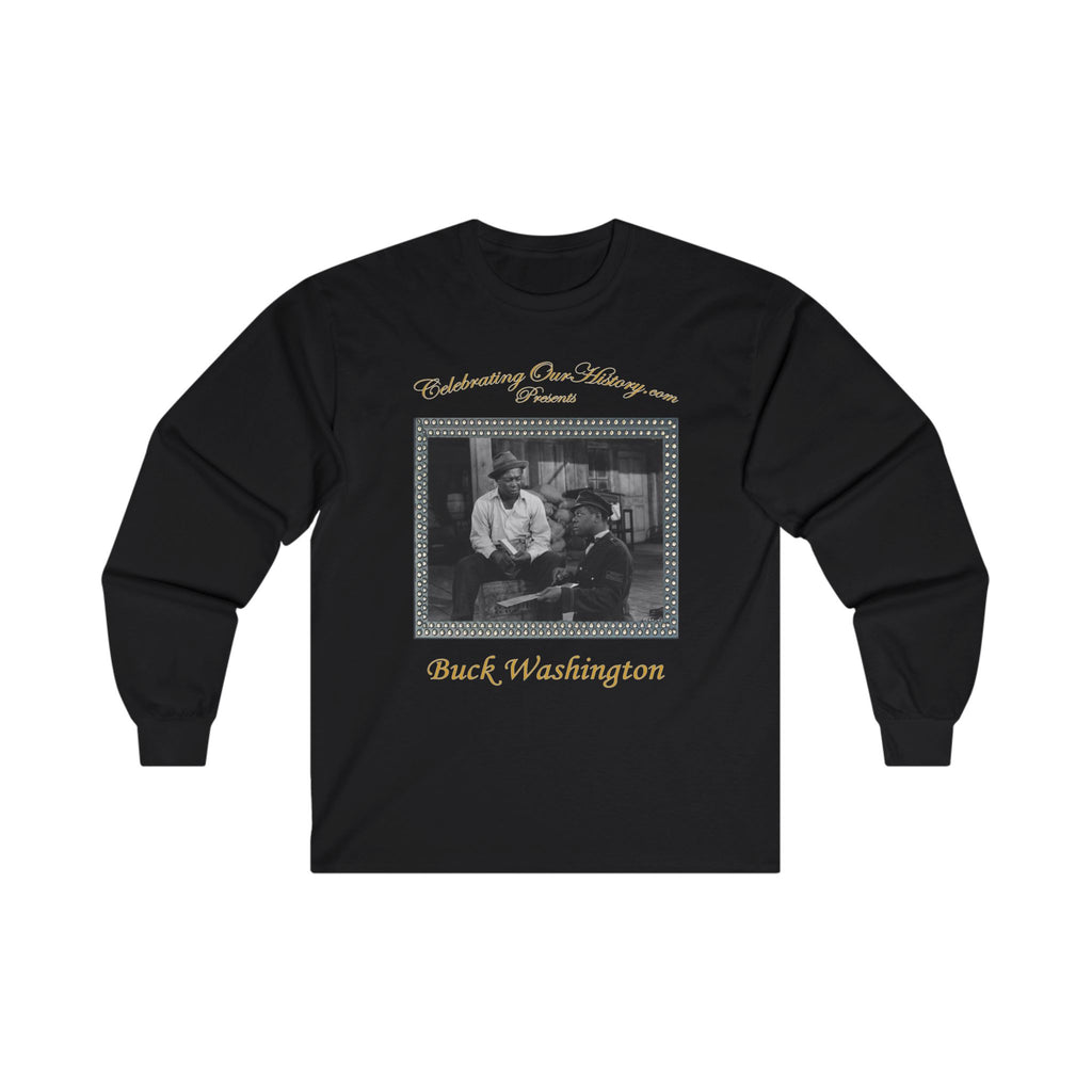 Buck Washington - Cabin in the Sky (1943) - Front and Back Printed Concert Style Long Sleeve T-Shirt