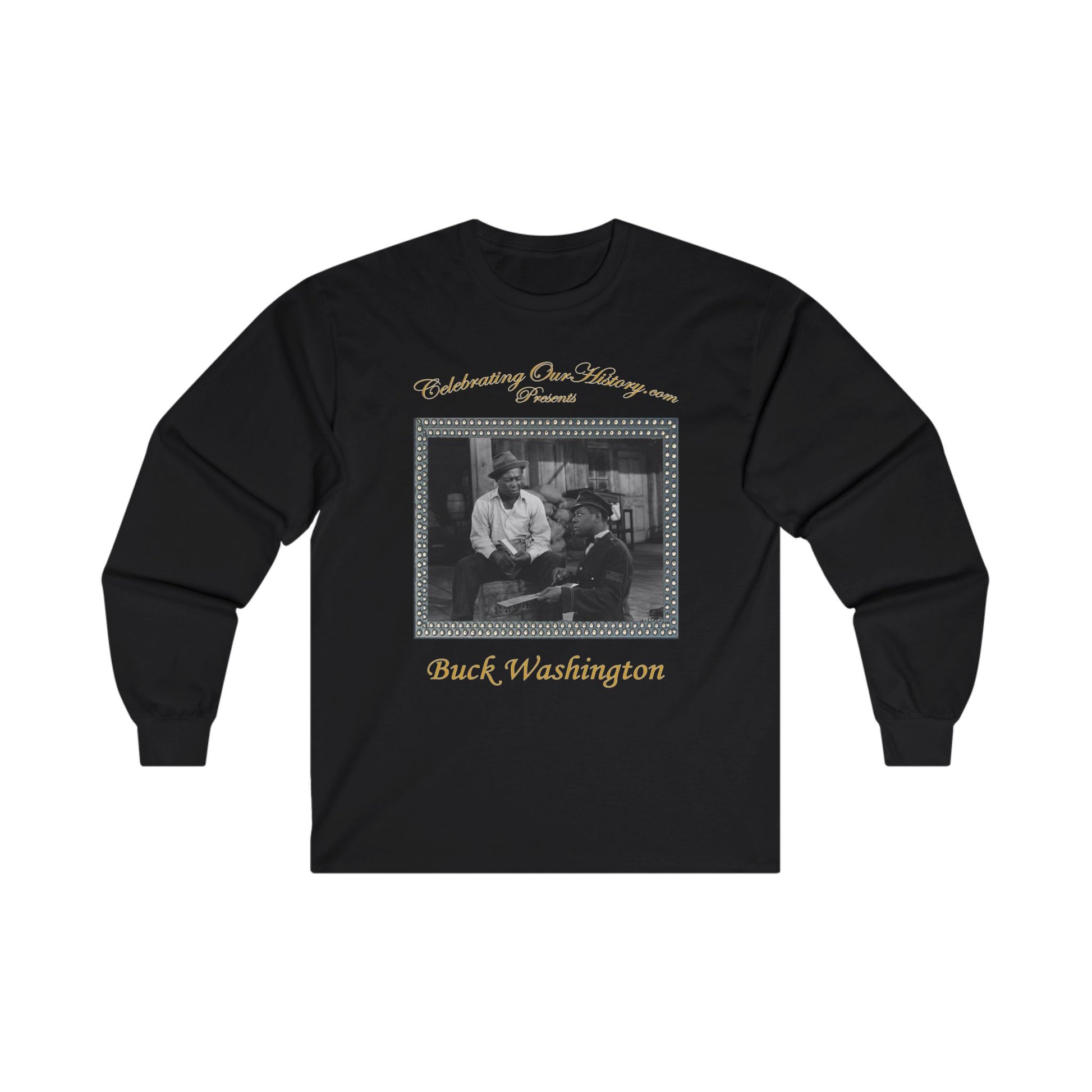 Buck Washington - Cabin in the Sky (1943) - Front and Back Printed Concert Style Long Sleeve T-Shirt