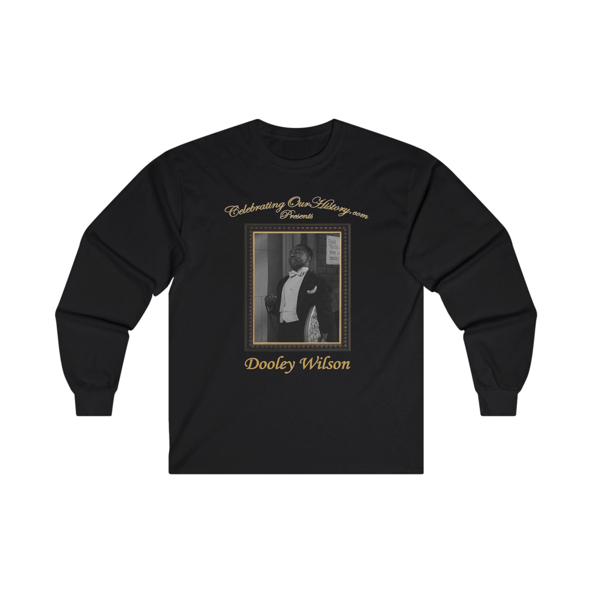 Dooley Wilson - Stormy Weather (1943) - Front and Back Printed Concert Style Long Sleeve T-Shirt