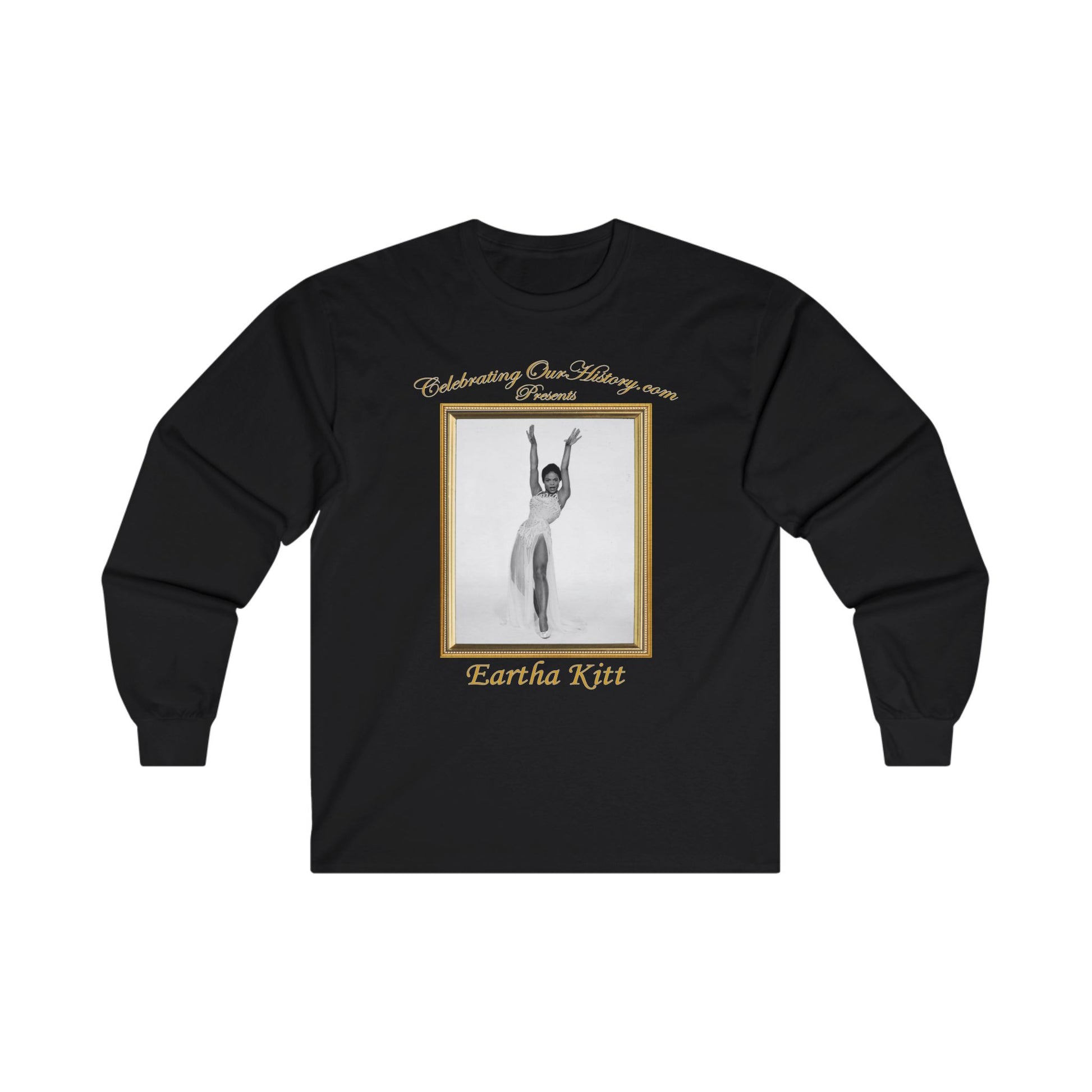 Eartha Kitt - St. Louis Blues (1958) v2 - Front and Back Printed Concert Style Long Sleeve T-Shirt