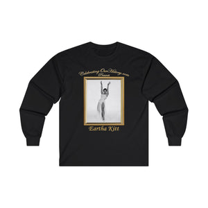Eartha Kitt - St. Louis Blues (1958) v2 - Front and Back Printed Concert Style Long Sleeve T-Shirt