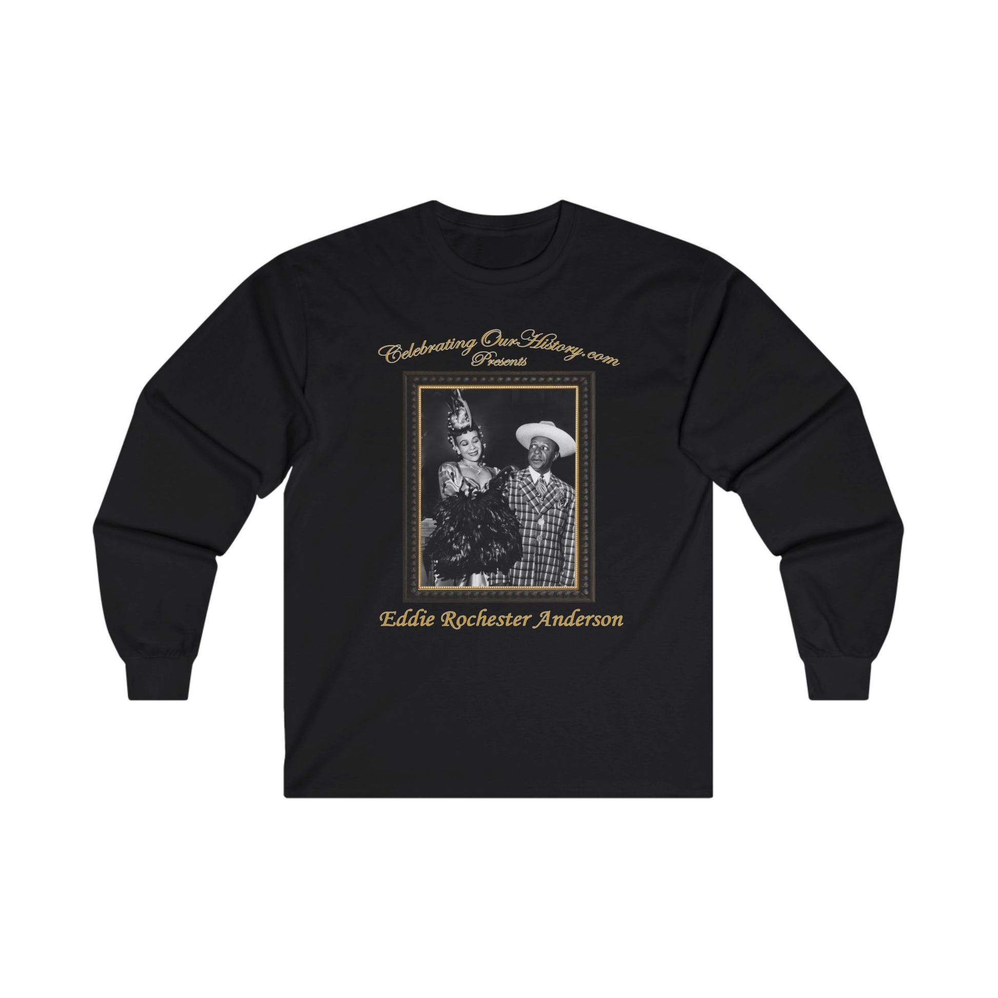 Eddie “Rochester” Anderson - Star Spangled Rhythm (1942) - Front and Back Printed Concert Style Long Sleeve T-Shirt