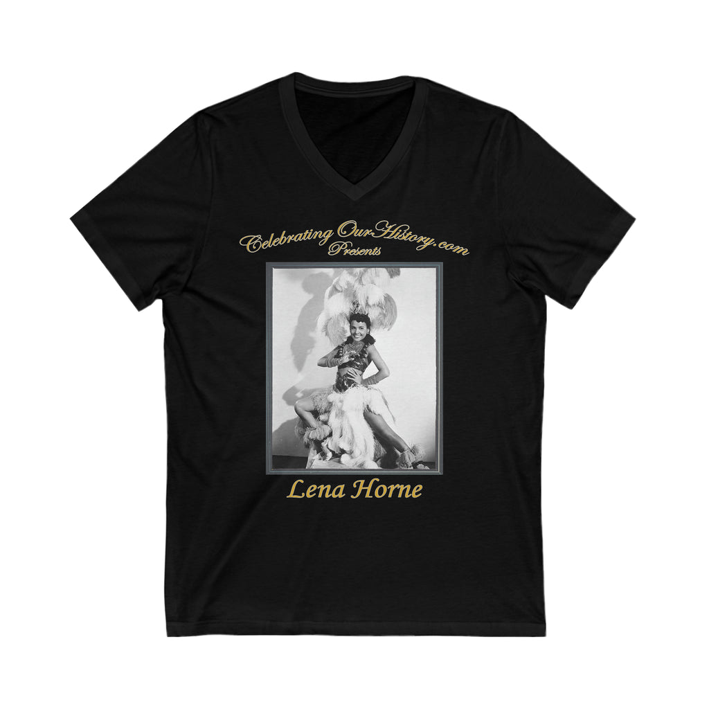 Lena Horne - Stormy Weather (1943) - Front and Back Printed Concert Style V-Neck T-Shirt