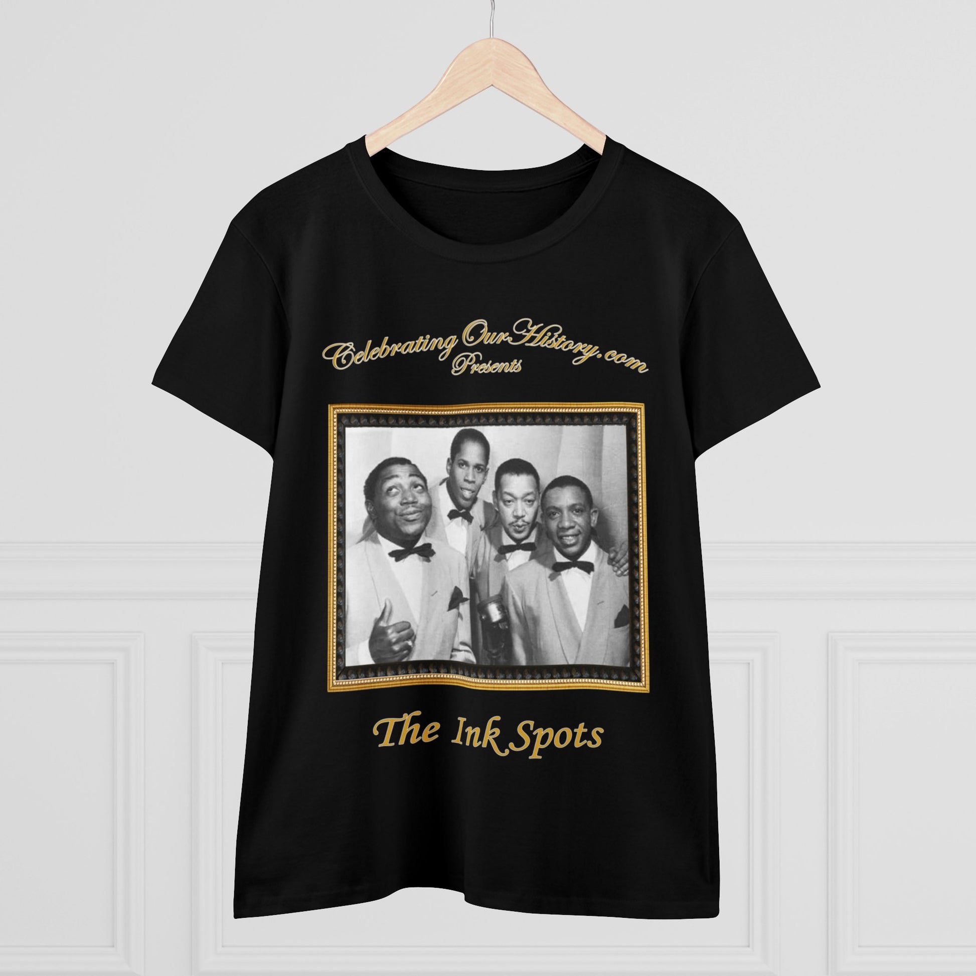The Ink Spots - If I Didn't Care -  Front and Back Printed Concert Style Women's T-Shirt