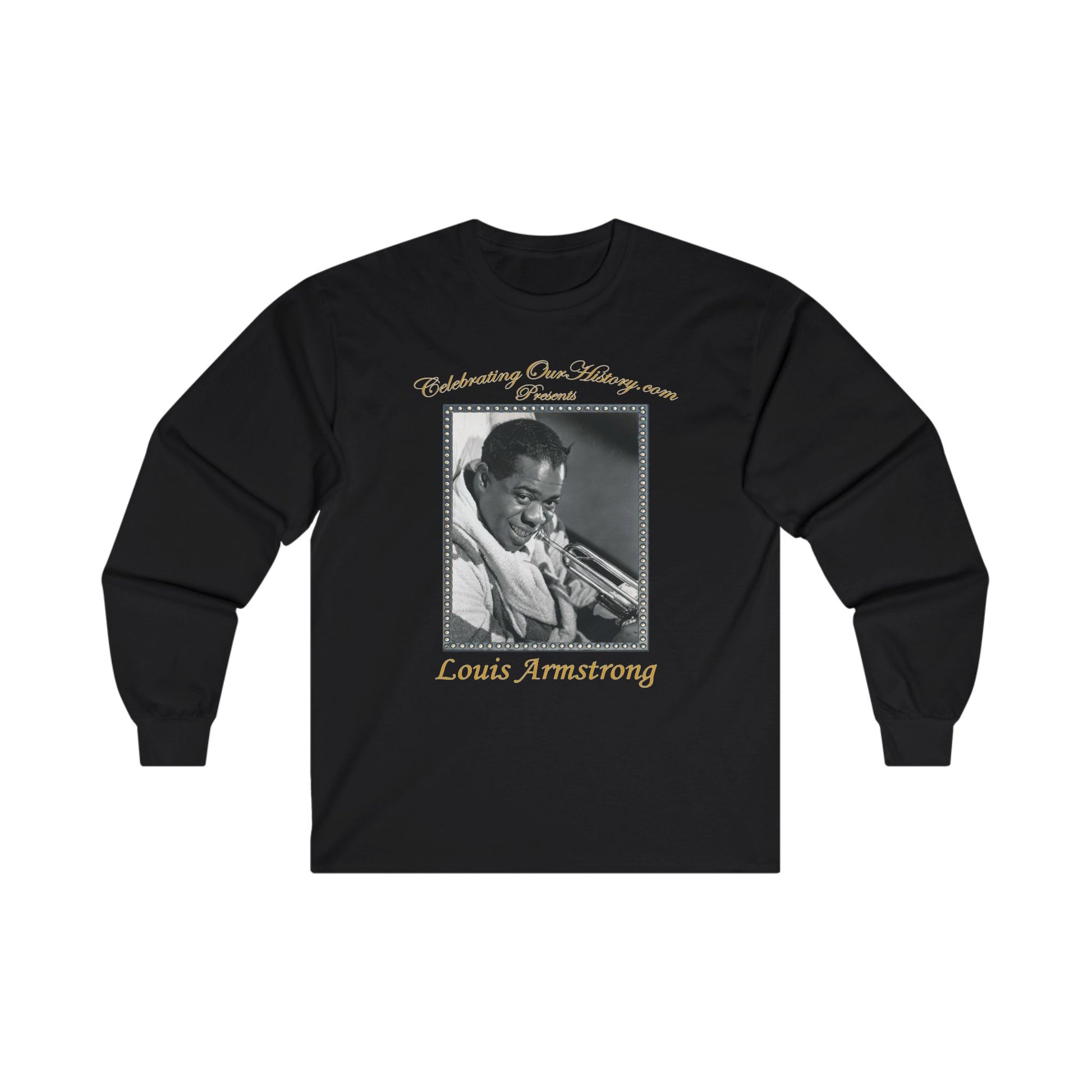 Louis Armstrong - Cabin in the Sky (1943) - Front and Back Printed Concert Style Long Sleeve T-Shirt