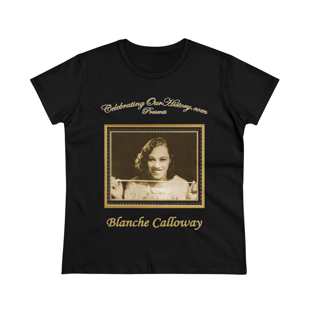 Blanche Calloway - Apollo -  Front and Back Printed Concert Style Women's T-Shirt