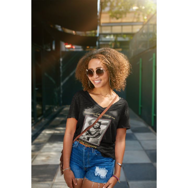 Ethel Waters - Cabin in the Sky (1943) - Front and Back Printed Concert Style V-Neck T-Shirt