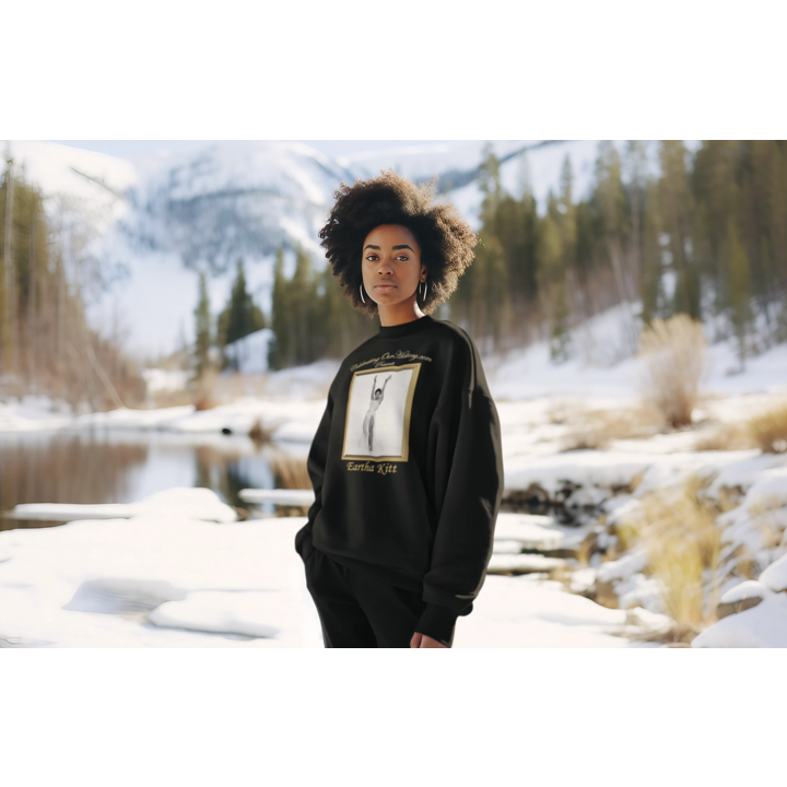 Eartha Kitt - St. Louis Blues (1958) v2 -  Front and Back Printed Concert Style Sweatshirt