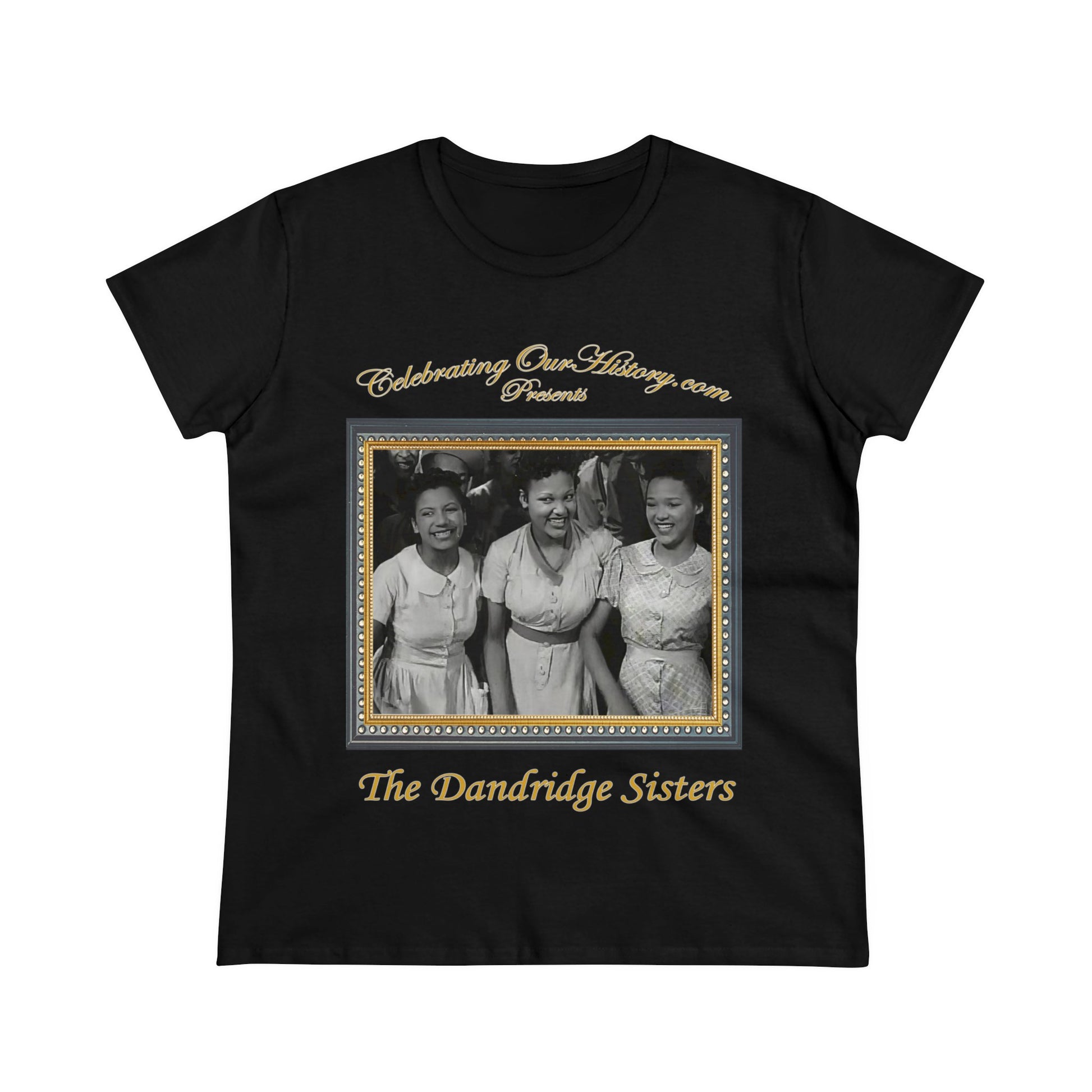 The Dandridge Sisters - Going Places (1938) -  Front and Back Printed Concert Style Women's T-Shirt