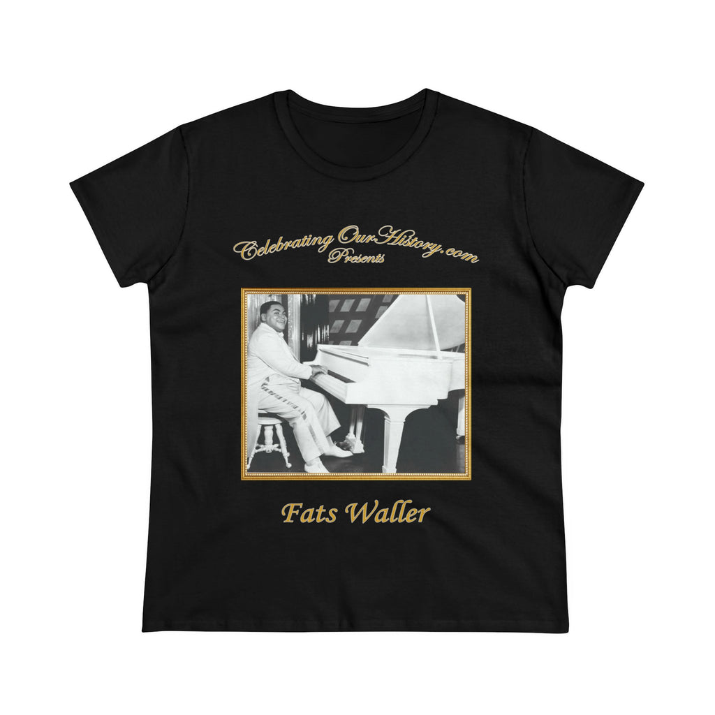 Fats Waller - The Best Of The War Years -  Front and Back Printed Concert Style Women's T-Shirt