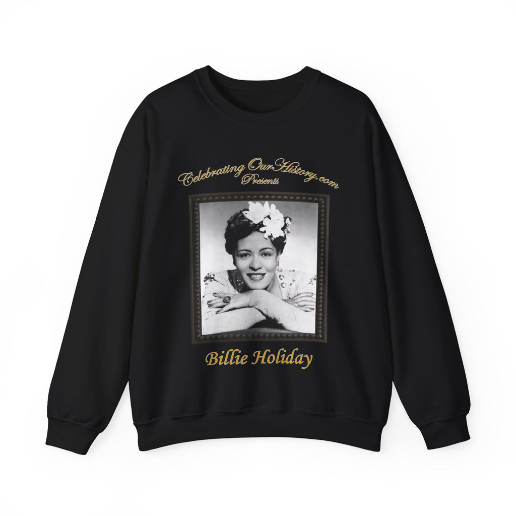 Billie Holiday - The Lady Sings -  Front and Back Printed Concert Style Sweatshirt