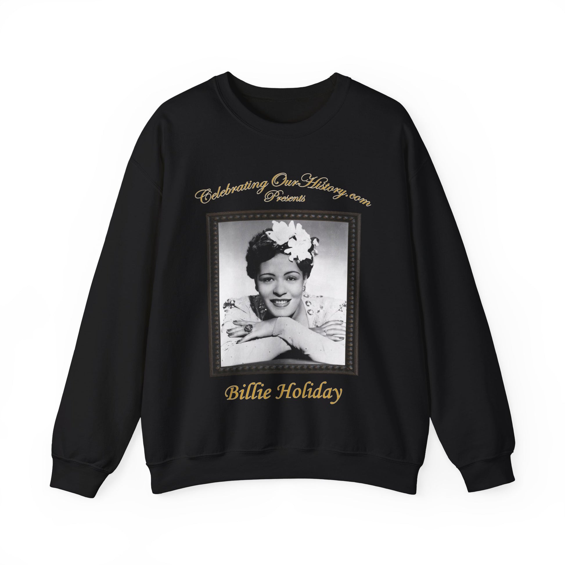 Billie Holiday - The Lady Sings -  Front and Back Printed Concert Style Sweatshirt