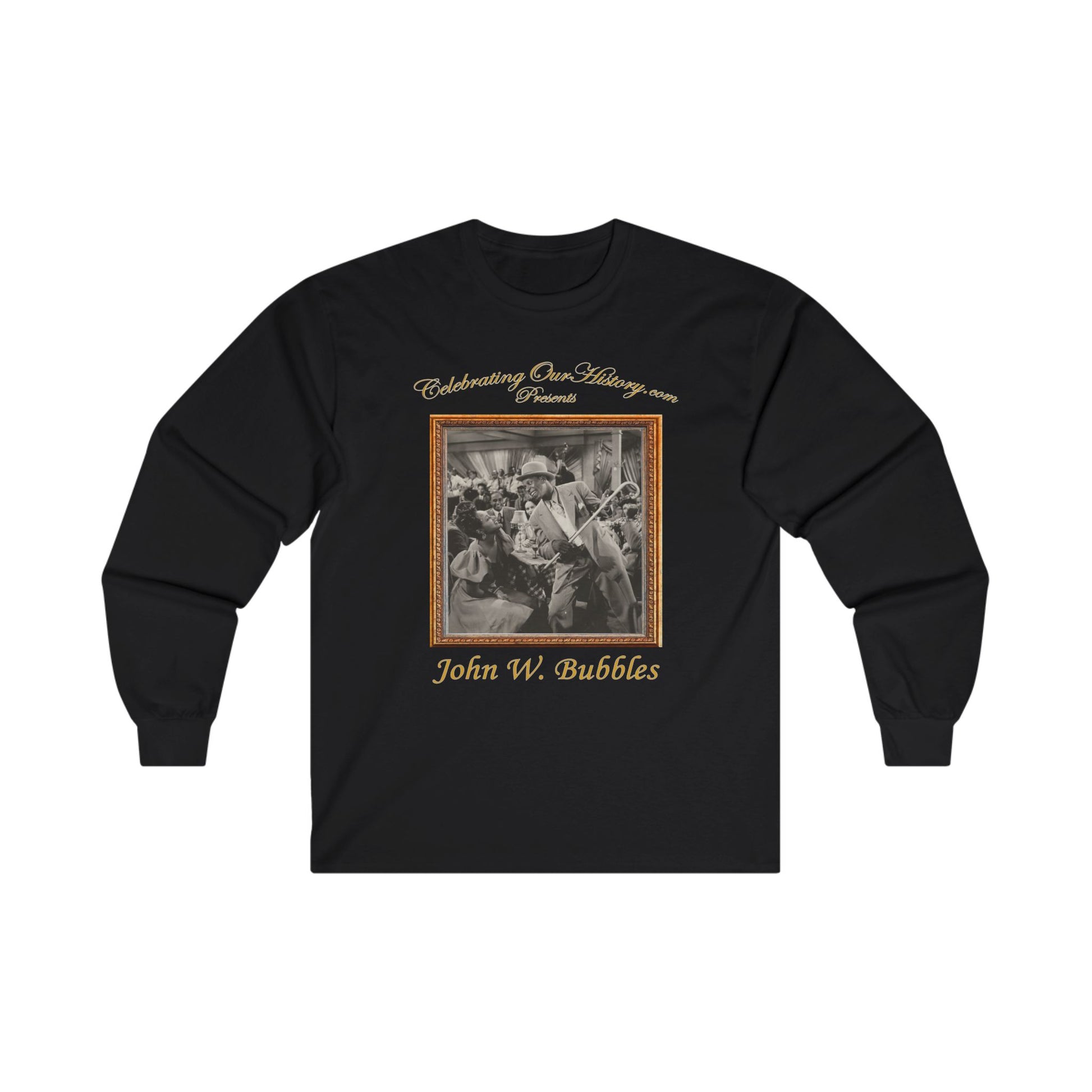 John W. Bubbles - Cabin in the Sky (1943) - Front and Back Printed Concert Style Long Sleeve T-Shirt