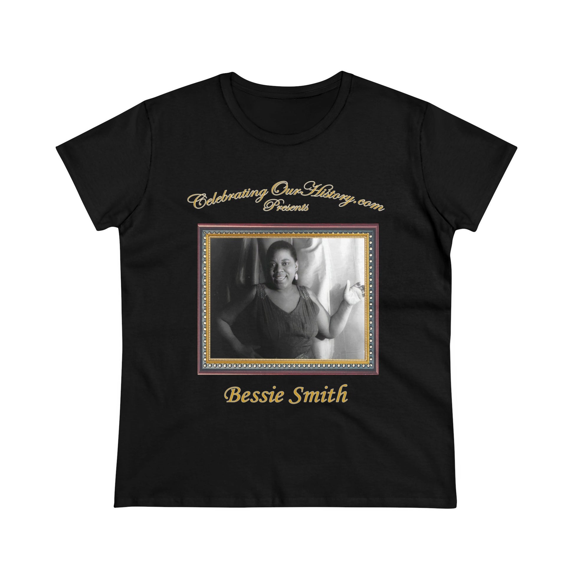 Bessie Smith - Rocking Chair Blues -  Front and Back Printed Concert Style Women's T-Shirt