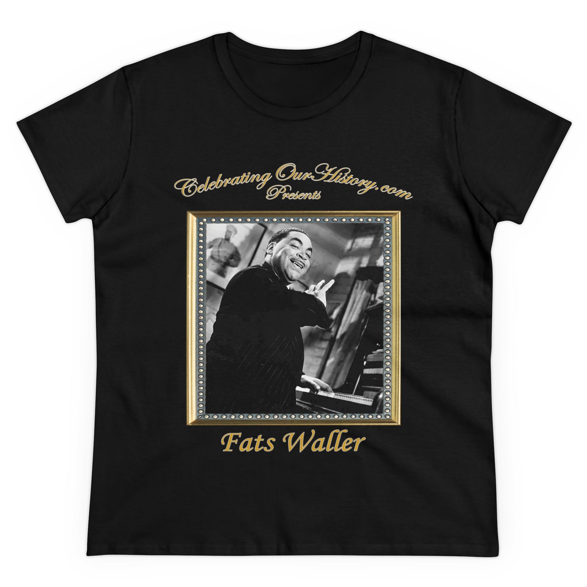 Fats Waller - Stormy Weather (1943) -  Front and Back Printed Concert Style Women's T-Shirt
