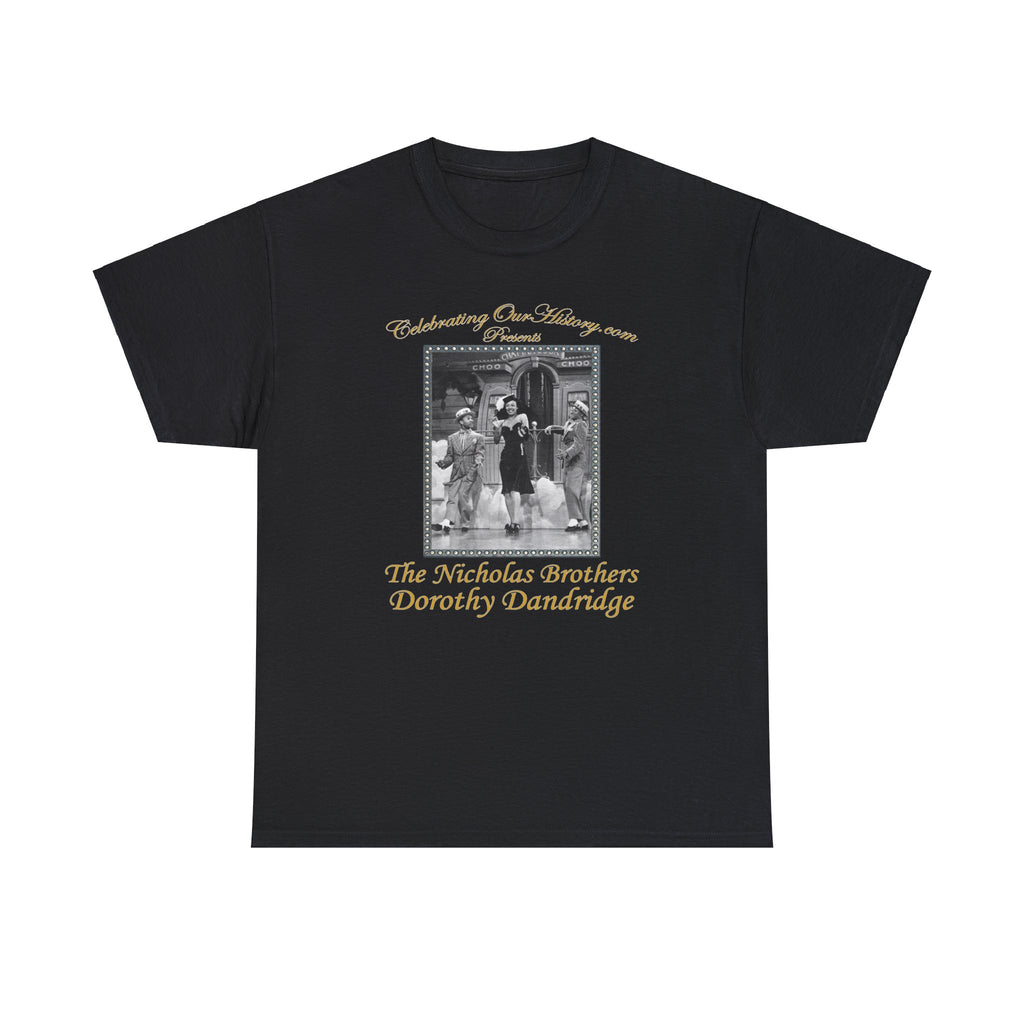 The Nicholas Brothers and Dorothy Dandridge - Sun Valley Serenade (1941) v1 -  Front and Back Printed Concert Style T-Shirt