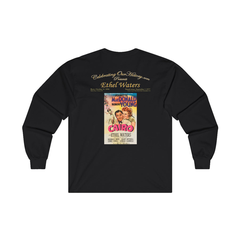 Ethel Waters - Cairo (1942) - Front and Back Printed Concert Style Long Sleeve T-Shirt