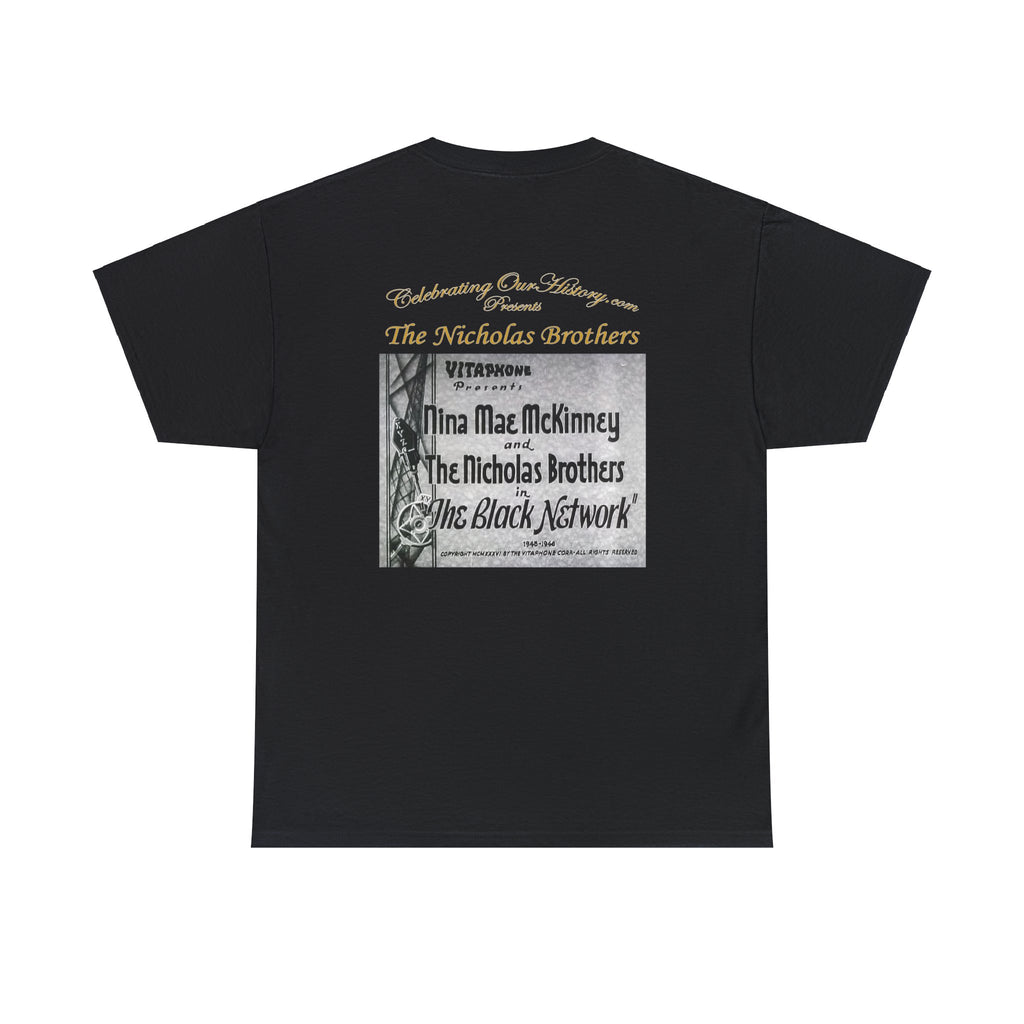 The Nicholas Brothers - The Black Network -  Front and Back Printed Concert Style T-Shirt