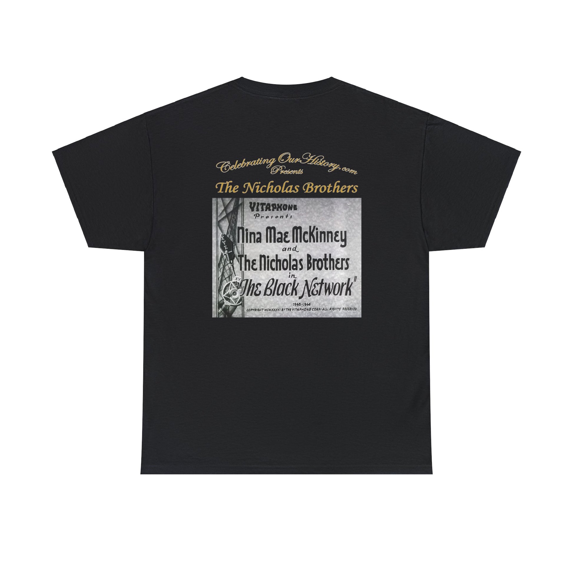 The Nicholas Brothers - The Black Network -  Front and Back Printed Concert Style T-Shirt