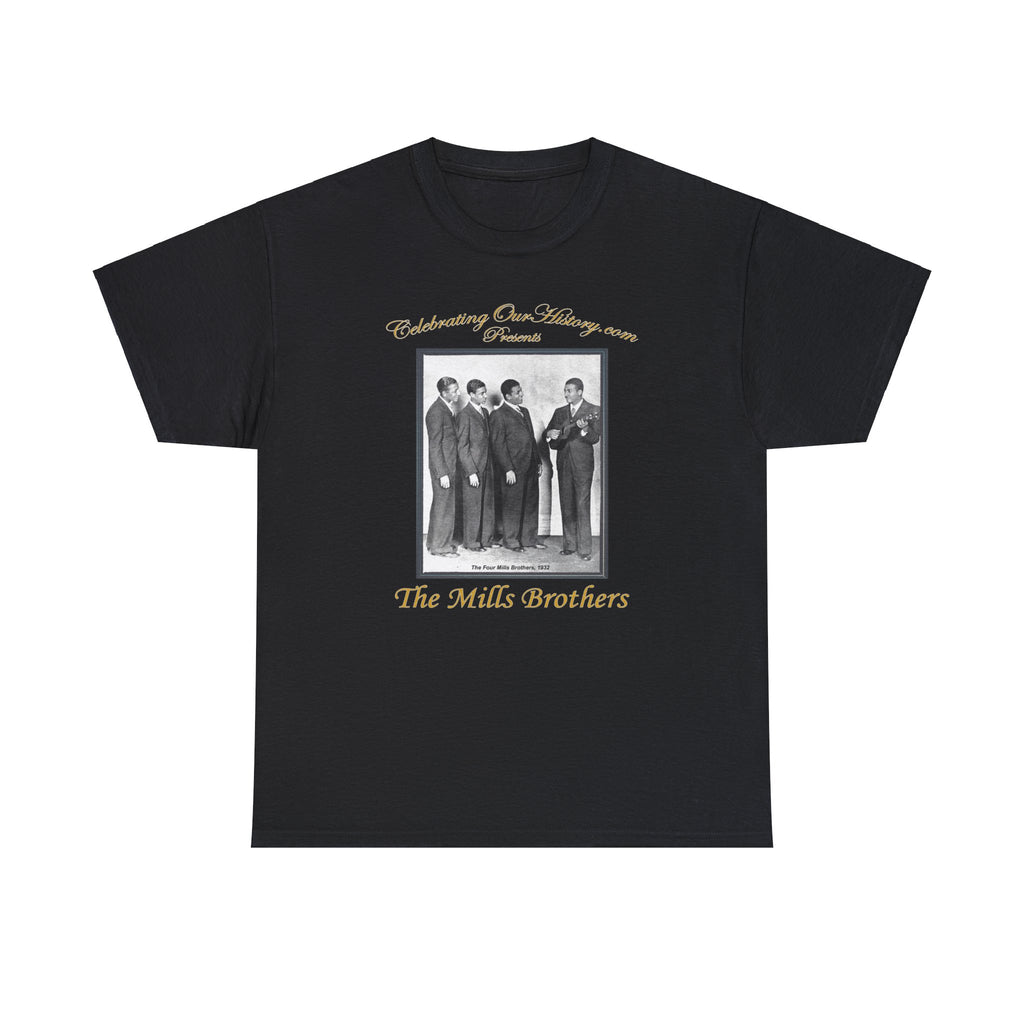 The Mills Brothers - Six Albums -  Front and Back Printed Concert Style T-Shirt