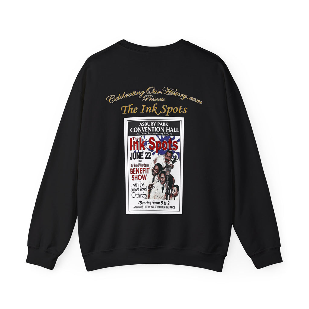The Ink Spots - Ashbury Park -  Front and Back Printed Concert Style Sweatshirt