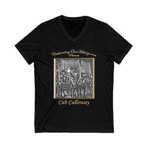 Cab Calloway - Three Program Posters - Front and Back Printed Concert Style V-Neck T-Shirt
