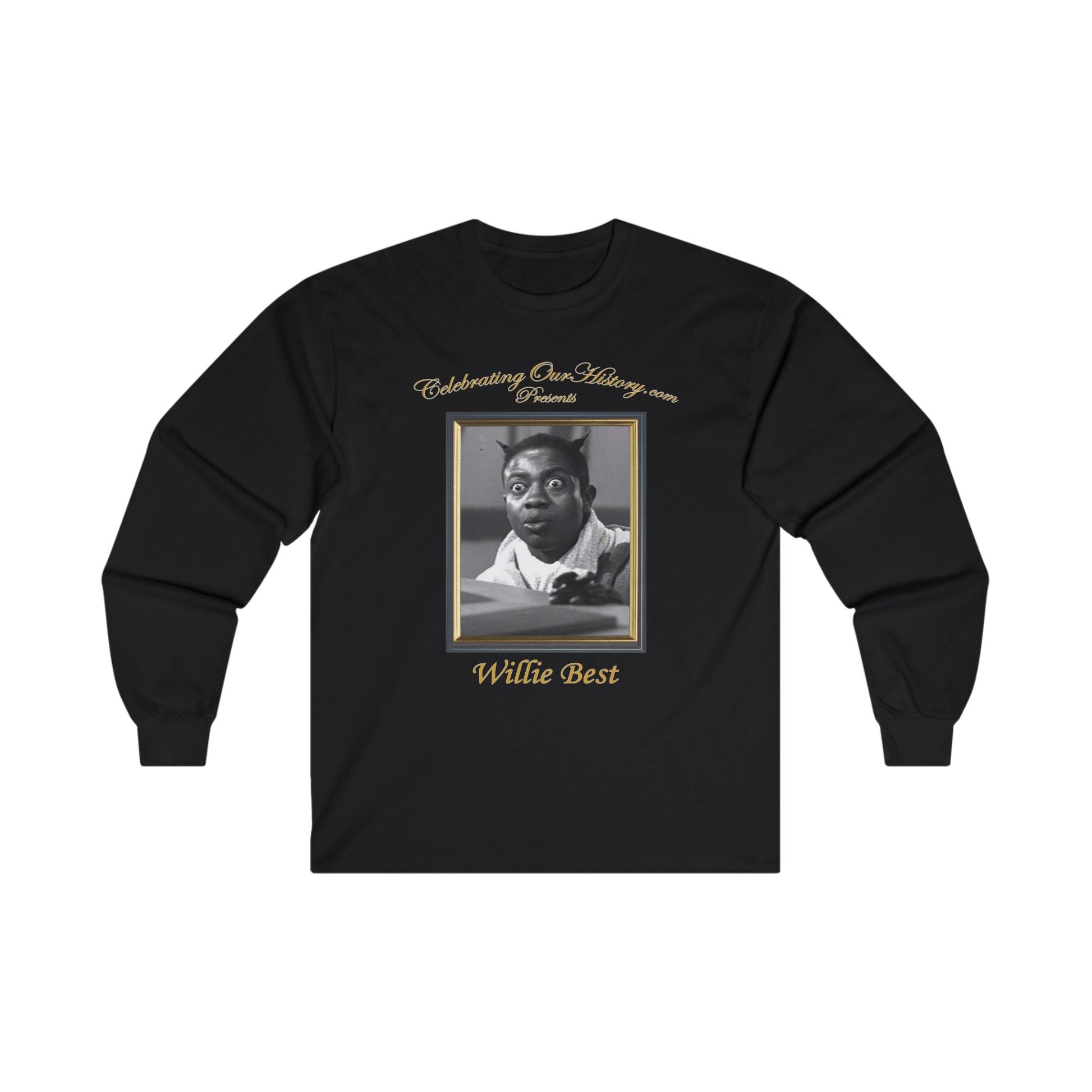 Willie Best - Cabin in the Sky (1943) - Front and Back Printed Concert Style Long Sleeve T-Shirt